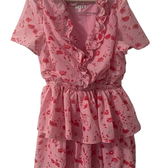 TCEC PINK FLORAL DRESS SIZE MEDIUM RARE - Picture 16 of 16
